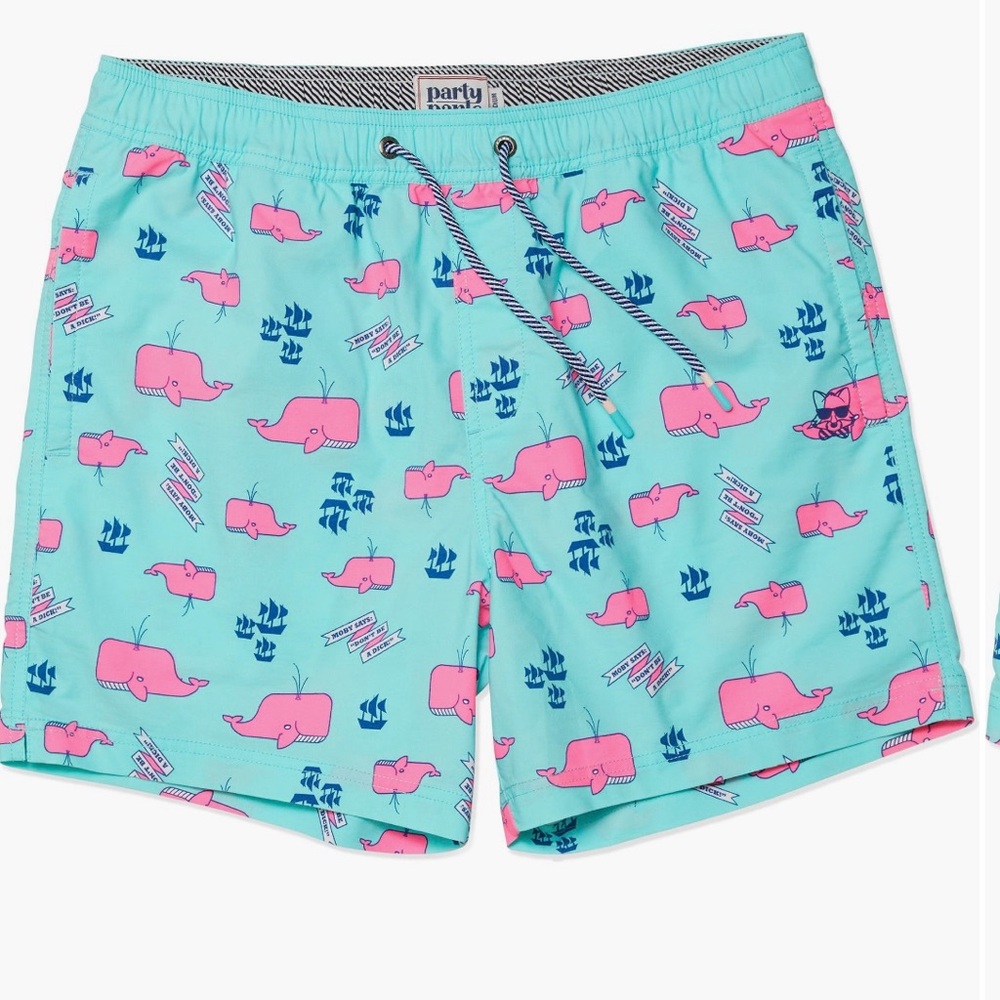 Party Pants Moby Swim trunks NWOT XL